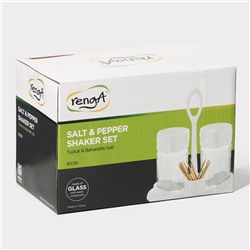 Набор для специй «Лекса», 150 мл, стекло, пластик, чёрный