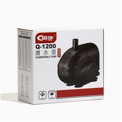 Помпа фонтанная Sea Star Q-1200, 1200 л/ч, 18 Вт, высота подъема воды 1.2 м
