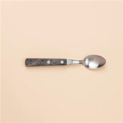 Набор столовых приборов SL Home, 24 предмета, нержавеющая сталь, серебристый, цвет ручки коричневый