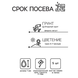 Семена цветов Эустома Эхо Йеллоу желтая, драже, 5 шт