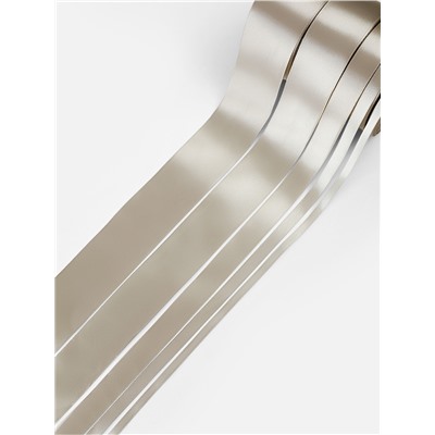 Набор атласных лент, 5 шт., 6/10/20/40/50 мм, 23±1 м, светло-серый