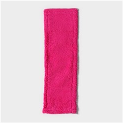 Насадка для плоской швабры «Доляна», 40×10 см, микрофибра, 60 г, красная