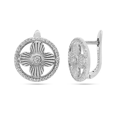Серьги из серебра куб.циркон., МЦВА233