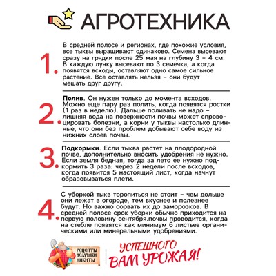 Семена Тыква "Крошка", 1 г