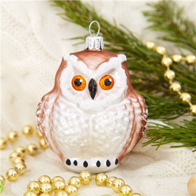 Ёлочная игрушка «Филин» h=7.3 см, МИКС