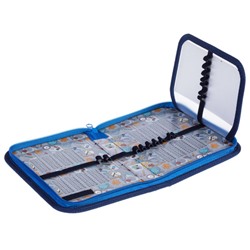 Пенал 2-х ств. 190х130 мм "Космические сны" с откидн.планкой, табл.умножения (078151) 35039 Хатбер