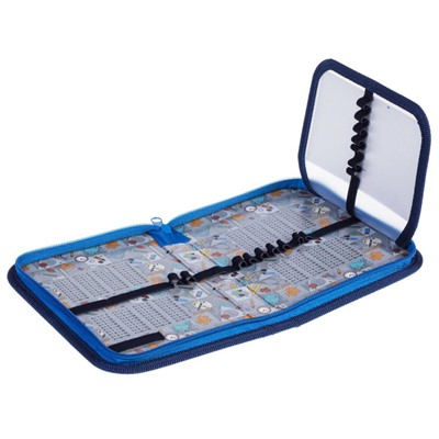 Пенал 2-х ств. 190х130 мм "Космические сны" с откидн.планкой, табл.умножения (078151) 35039 Хатбер