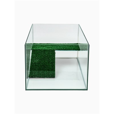 УЦЕНКА Террариум для черепах 45 литров, 55×33×25 см, с полкой и лесенкой, нет крышки