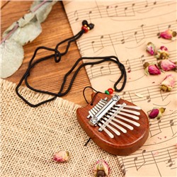 Калимба «Кошечка», 8 язычков, 5.5×7.5×1.8 см, дерево, Music Life