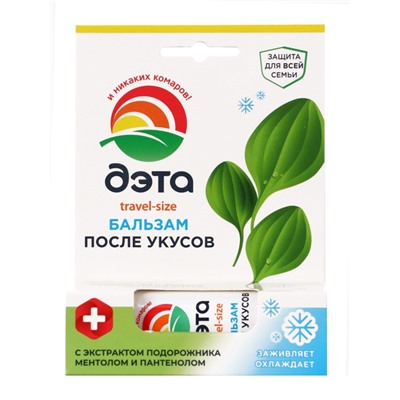 Бальзам-карандаш после укусов «ДЭТА», travel-size, 4.2 г