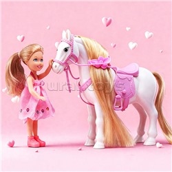 Карета с лошадкой и куклой "Сказочный кортеж" в коробке