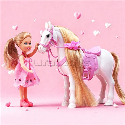 Карета с лошадкой и куклой "Сказочный кортеж" в коробке