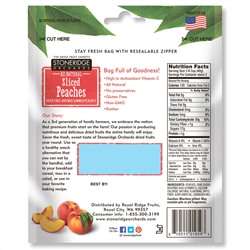 Stoneridge Orchards, Персиковые дольки, высушенные летние персики, созревшие на дереве, 113 г (4 унции)