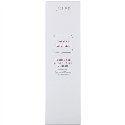 Julep, Love Your Bare Face, восстанавливающая и очищающая крем-пена, 118 мл