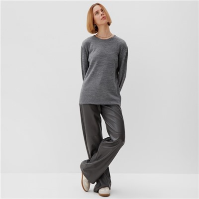 Джемпер женский MINAKU: Knitwear collection, серый, размер 42-44