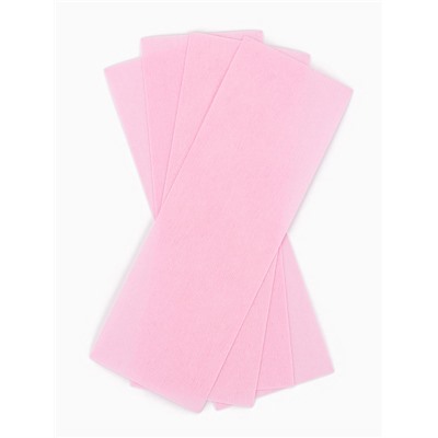 Полоски для депиляции, 20 × 7 см, 100 шт, розовые