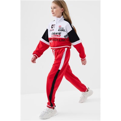 Комплект трикотажный для девочек: толстовка, брюки PLAYTODAY, 1240286