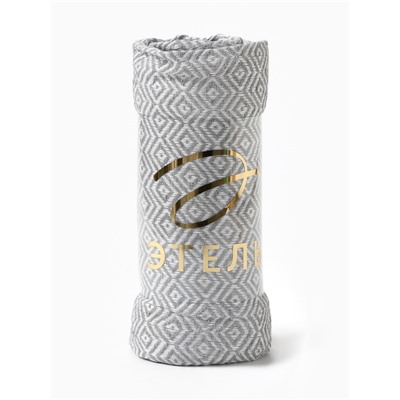 Плед с кисточками «Этель» East, 100×180 см, серый