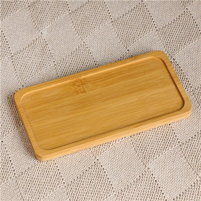 Горшок для кактусов и суккулентов «Бонсайка», 17×8×6 см, керамический, с поддоном, белый