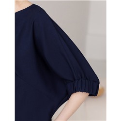 Свободная блузка с вырезом лодочка из плотного лиоцелла