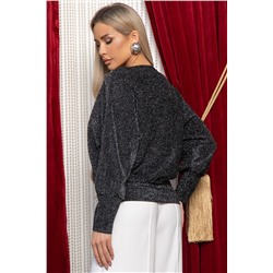 Блуза Гостья из будущего (черная) Б14914-19М