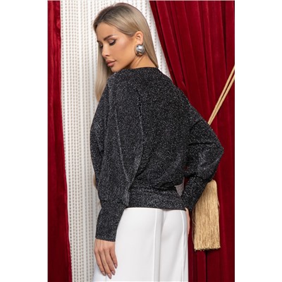 Блуза Гостья из будущего (черная) Б14914-19М