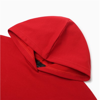 Костюм женский (толстовка, брюки) MIST Punk с вышивкой, размер 40-42, красный