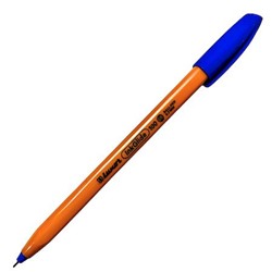 Ручка шариковая 0.7 мм "InkGlide Orange" синяя трехгранная, оранжевый корпус 18102F/20BX Luxor