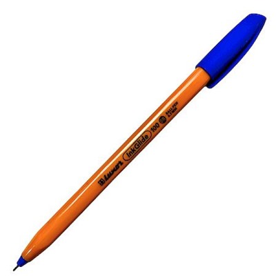 Ручка шариковая 0.7 мм "InkGlide Orange" синяя трехгранная, оранжевый корпус 18102F/20BX Luxor