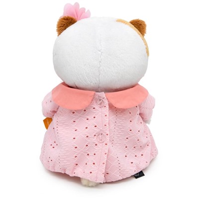 Мягкая игрушка «Кошечка Ли-Ли BABY» в пудровом платье, 20 см