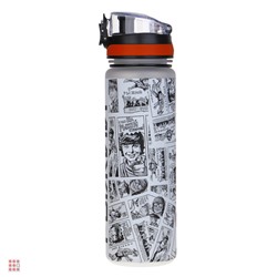 РЫЖИЙ Бутылка спортивная с откидной крышкой, 600 мл, 6х23см