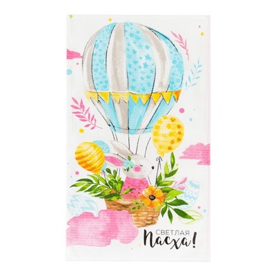 Набор кухонных полотенец Доляна «Воздушный шар», 35×60 см-2 шт., 100% хл