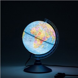 Глобус Земли политический 150 мм с подсветкой.Классик Евро