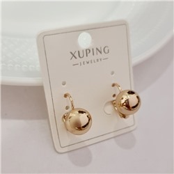 Серьги шарики  коллекция "Xuping", с покрытием позолотой 18К, арт.101.039