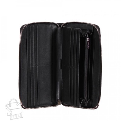 Клатч мужской кожаный 20911 black Pratero