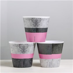 Набор кашпо для цветов 3 в 1 «Лофт», 0.8 л, 11×12 см