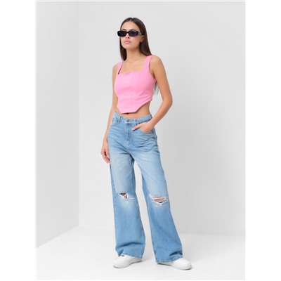 Джинсы женские палаццо MIST: Denim, размер (25) 40-42, голубые