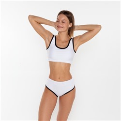 Купальник раздельный спортивный женский, размер 48, белый