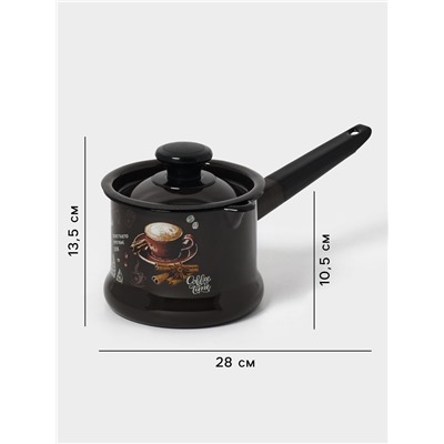 УЦЕНКА Ковш «Арабика», 1 л, тёмно-коричневый