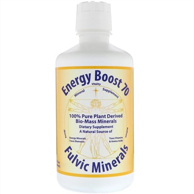 Morningstar Minerals, Energy Boost 70, фульвое минералы, 32 жидких унции (946 мл)
