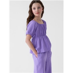 Комплект текстильный для девочек: блузка, брюки