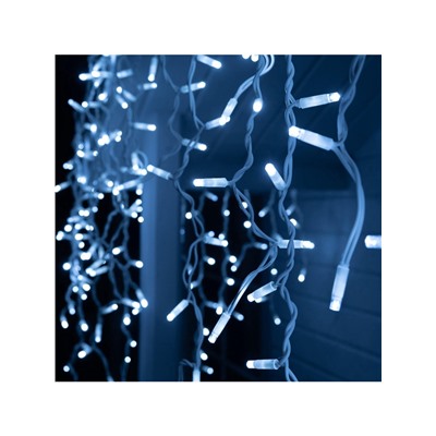 УЦЕНКА Гирлянда «Бахрома» 3×0.9 м, IP65, УМС, белая нить каучук, 144 LED, свечение белое, 220 В