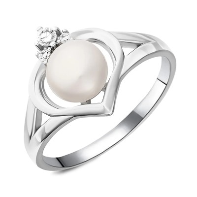 Кольцо, жемчуг, BY-859