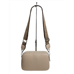 Женская сумка из искусственной кожи, цвет светло бежевый