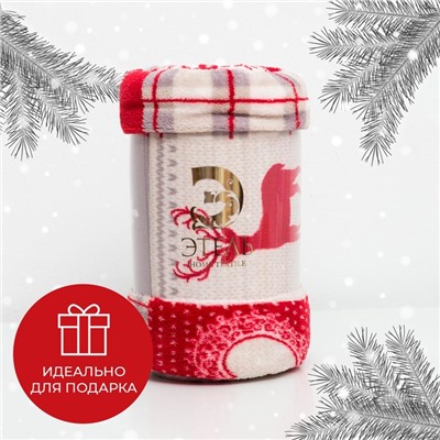 Плед «Этель» «Скандинавия», 180×200 см, корал-флис