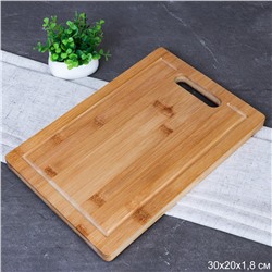 Доска разделочная 20х30х1.8 см / D-306 /уп 30/ бамбук