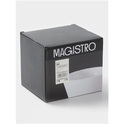 Салатники Magistro White Snow, набор 4 шт., 380 мл, фарфор, белые