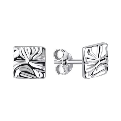 Серьги из серебра без вставки, Л-12588