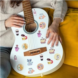 Наклейки-стикеры «Я люблю кофе», 7×7 см, набор 10 шт.