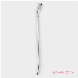 Набор ложек-трубочек барных из нержавеющей стали Доляна «Витые», длина 22 см, 6 шт., серебристый